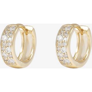 Snö Of Sweden Nisi Stone Hoop Earring Gold 12mm
