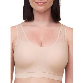 Chantelle - Foret bøjlefri-BH med blonder - Softstretch - Beige