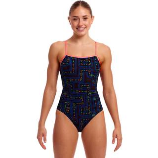 Funkita Women's Single Strap One Piece Badedragt Damer størrelse 42 farve blå