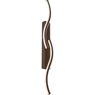 Design væglampe mørk bronze 3-trins dæmpbar 2-lys - Bummy
