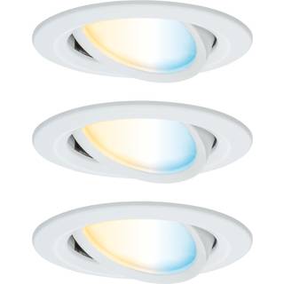 Paulmann - Nova Coin indbygget loftlampe 3 stk. Ø84 TW mat hvid