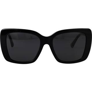 Burberry Kvinde BE4456 416587 Solbriller Acetat Sort Grå Firkantet Normal