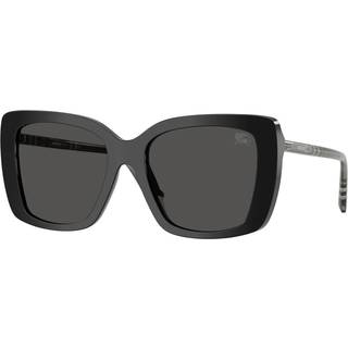 Burberry Kvinde BE4456 416587 Solbriller Acetat Sort Grå Firkantet Normal