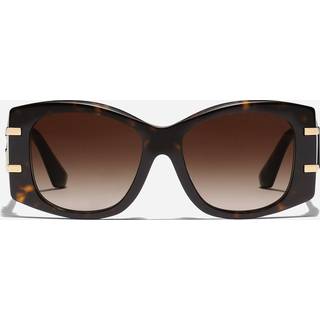 Dolce & Gabbana Kvinde DG4501 502/13 Solbriller Acetat Skildpadde Brun Sommerfugl Normal Skygge