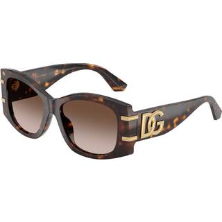 Dolce & Gabbana Kvinde DG4501 502/13 Solbriller Acetat Skildpadde Brun Sommerfugl Normal Skygge