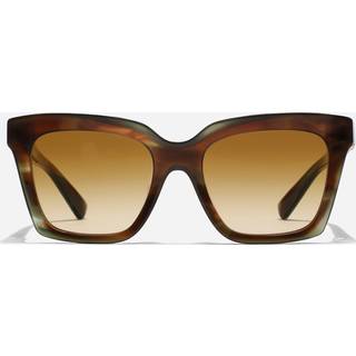 Dolce & Gabbana Kvinde DG4498 34462L Solbriller Acetat Brun Brun Firkantet Normal Skygge