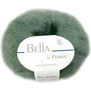 Bella Permin garn - Mohairgarn med uldgarn & polyamid - fv 883269 Støvet Grøn