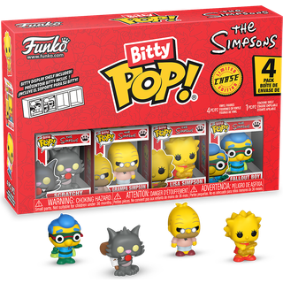 SIMPSONS - Bitty Pop 4 Pack 2.5cm - Scratchy
