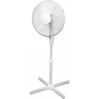 Royalty Line - Gulv ventilator ø40 cm - 3 hastigheder og justerbar højde - Hvid