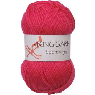 Viking Sportsragg 572 Cerise Indhold: 60% Uld, 20% akryl, 20% nylon Vægt/længde: 50 gram = ca. 100 meter Anbefalede pinde: 3.50 mm Strikkefasthed: 10 cm = 23 m Vask: Uldvask / Max 30°C / Tørres fladt.