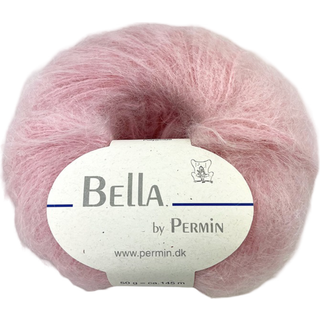 Bella Permin garn - Mohairgarn med uldgarn & polyamid - fv 883264 Sart Rosa