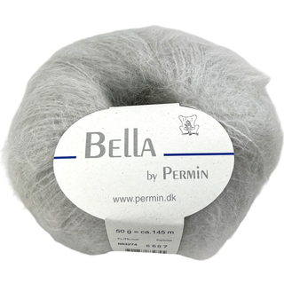 Bella Permin garn - Mohairgarn med uldgarn & polyamid - fv 883274 Mist