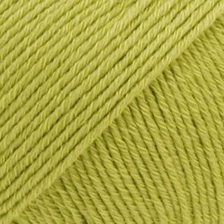 DROPS COTTON Merino 10 Pistacie Indhold: 50% Uld, 50% Bomuld Garngruppe: B (20 - 22 masker) / 8 ply / DK / worsted Vægt/længde: 50 g = ca. 110 meter Anbefalede pinde: 4 mm Strikkefasthed: 10 x 10 cm = 21 m x 28 p Maskinvask, Finvask 40ºC / Brug aldrig skyllemiddel / Tørres fladt.