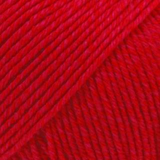DROPS COTTON Merino 06 Kirsebær rød Indhold: 50% Uld, 50% Bomuld Garngruppe: B (20 - 22 masker) / 8 ply / DK / worsted Vægt/længde: 50 g = ca. 110 meter Anbefalede pinde: 4 mm Strikkefasthed: 10 x 10 cm = 21 m x 28 p Maskinvask, Finvask 40ºC / Brug aldrig skyllemiddel / Tørres fladt.