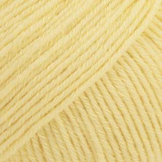 DROPS COTTON Merino 17 Vaniliegul Indhold: 50% Uld, 50% Bomuld Garngruppe: B (20 - 22 masker) / 8 ply / DK / worsted Vægt/længde: 50 g = ca. 110 meter Anbefalede pinde: 4 mm Strikkefasthed: 10 x 10 cm = 21 m x 28 p Maskinvask, Finvask 40ºC / Brug aldrig skyllemiddel / Tørres fladt.