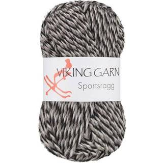 Viking Sportsragg 580 Multi-grå-sort-hvid Indhold: 60% Uld, 20% akryl, 20% nylon Vægt/længde: 50 gram = ca. 100 meter Anbefalede pinde: 3.50 mm Strikkefasthed: 10 cm = 23 m Vask: Uldvask / Max 30°C / Tørres fladt.