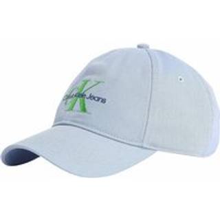 Embroidered Monogram Logo Baseball Cap - Blue - One Size