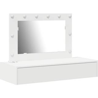 Klædeskab Med Skuffe Hvid 100 X 40 X 70 Cm Konstrueret Træ