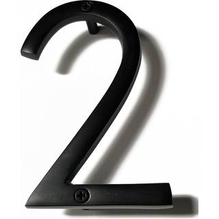 6 tommer Nach Floating Mount Shadow House Adressnummer til udvendig eller inde i Metal Moderne husnumre til postkasse hovedd?r Maksimal rustbesky