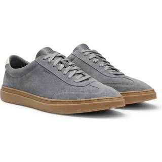 Sneakers i ruskind med gummisål