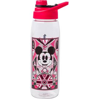 Sølvbuffalo Disney 100 Mickey Mouse Hydration Tracker Planlæg Vandflaske med skrue-på låg 28 ounces