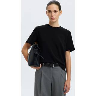 Boxy Fit T-shirt Med Rund Hals