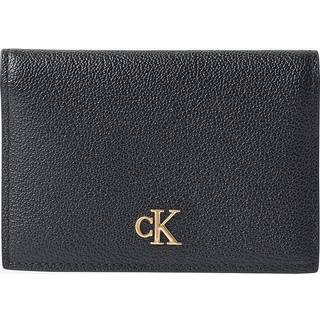 Calvin Klein Calvin Klein Black Minimal Monogram Flap Cardcase