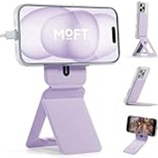 MOFT TELEFON TRIPOD Stand kompatibel med iPhone 16/15/14/13/12 serie vinkeljustering og stærke magneter movas vegansk læder usynlig selfie stick