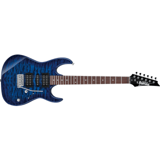 Ibanez GRX70QA-TBB Transparent Blue Burst Elektrisk guitar