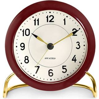 Arne Jacobsen Clocks AJ Station bordsur vinrød vinrød