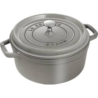 Rund Gryde 24 cm 3,8 liter Grafitgrå