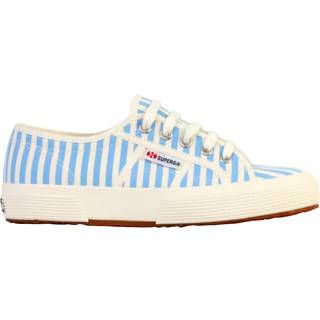 Superga Superga 2750 Stribet Tryk Kanvas Hvide Sneakers