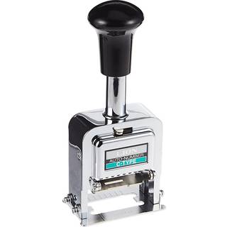 Lion Pro-Line Heavy-Duty Automatic Number Machine 6-hjul med Alphabet 1 Number Machine (C-75) S?lv