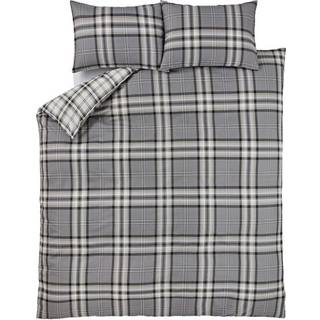 Catherine Lansfield Catherine Lansfield Grey Kelso Check Easy Care Duvet Cover and Pillowcase Set