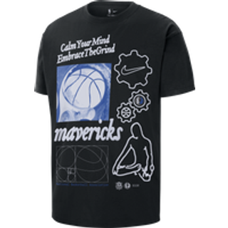 Dallas Mavericks Courtside Nike NBA-T-shirt til mænd - sort