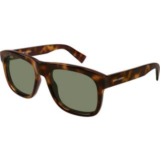 SAINT LAURENT Mand SL 558 011 Solbriller Acetat Havana Grøn Firkantet