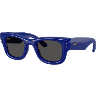 Ray - Ban Unisex RB4940 WAYFARER PUFFER 683387 Solbriller Nylon Blå Sort Firkantet Normal