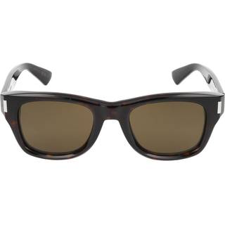 SAINT LAURENT Mand SL 801 002 Solbriller Acetat Havana Brun Rund