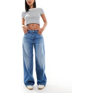 Low Rise Baggy Jeans - Blue - 28RG