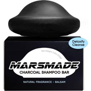 Mars lavede trækulshampoo bar 2.0 - Hydratering og fugtighedsgrad Natural Hair Soap Bar Shampoo til overskydende olieopbygning og hovedbund nærin