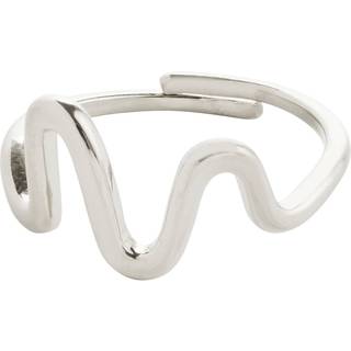 Pilgrim LULU wavy stack ring sølvbelagt