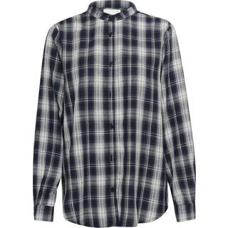 My Essential Wardrobe Harrismw Shirt Bluser 10705091 Dark Sapphire Blue Check (38)
