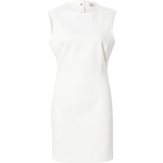 Open Back Cap Sleeve Dress - White - M