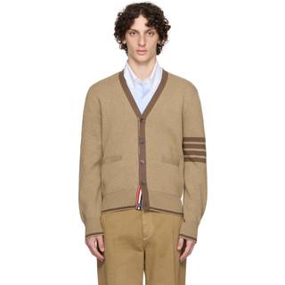 Thom Browne 4-Bar cotton cardigan - brown - S