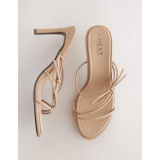 Next Camel Forever Comfort Skinny Bow Strap Mules