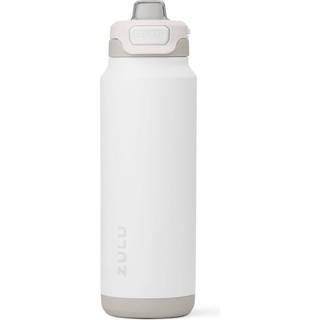 Zulu Powerfill Pro 32oz Rustfrit stål Vandflaske med hurtig fyld låg Triple Walled Vacuum Isoleret metal lækage Bevis Låselås Sip og Chug Reusabl