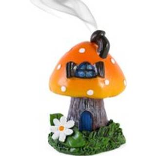 Oranger Fliegenpilz Räucherkegelbrenner 12,5cm