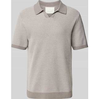 Ensfarvet Strikket Polo