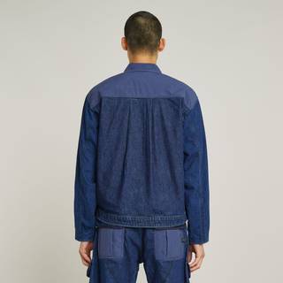Mixed Coach Zip Jacket - Dark blue - Men