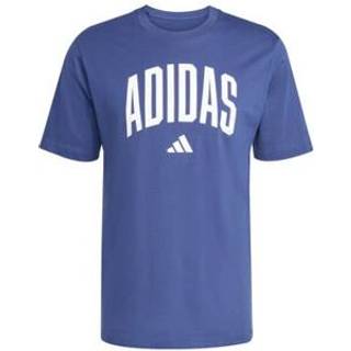 Grafisk T-shirt i college-stil - Dark Blue - L